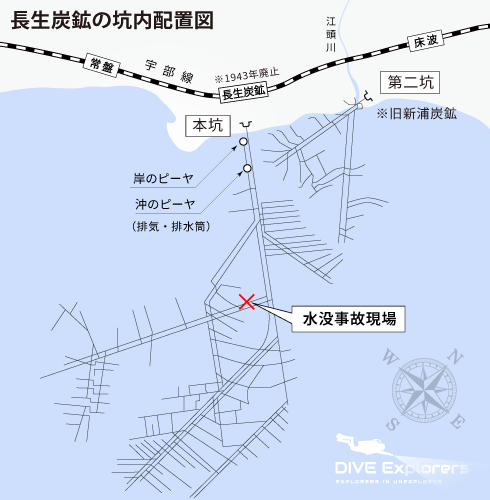 The map of Chousei coal mine