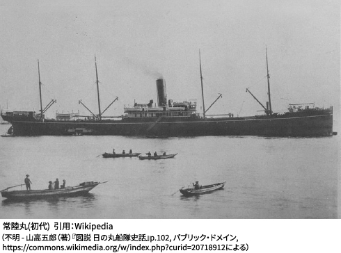 撃沈される前の常陸丸