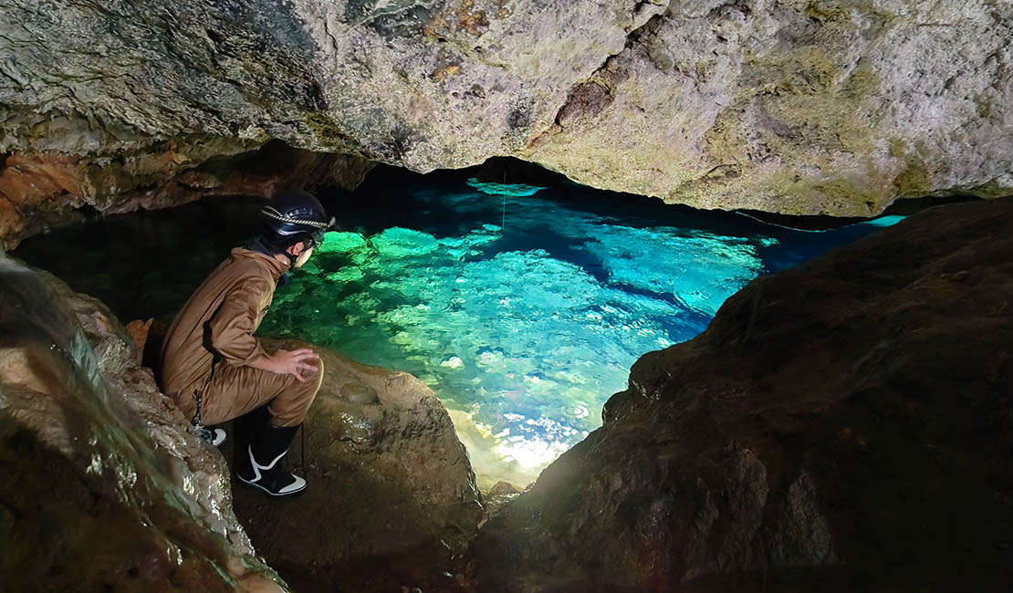 金志川泉の美しい水面