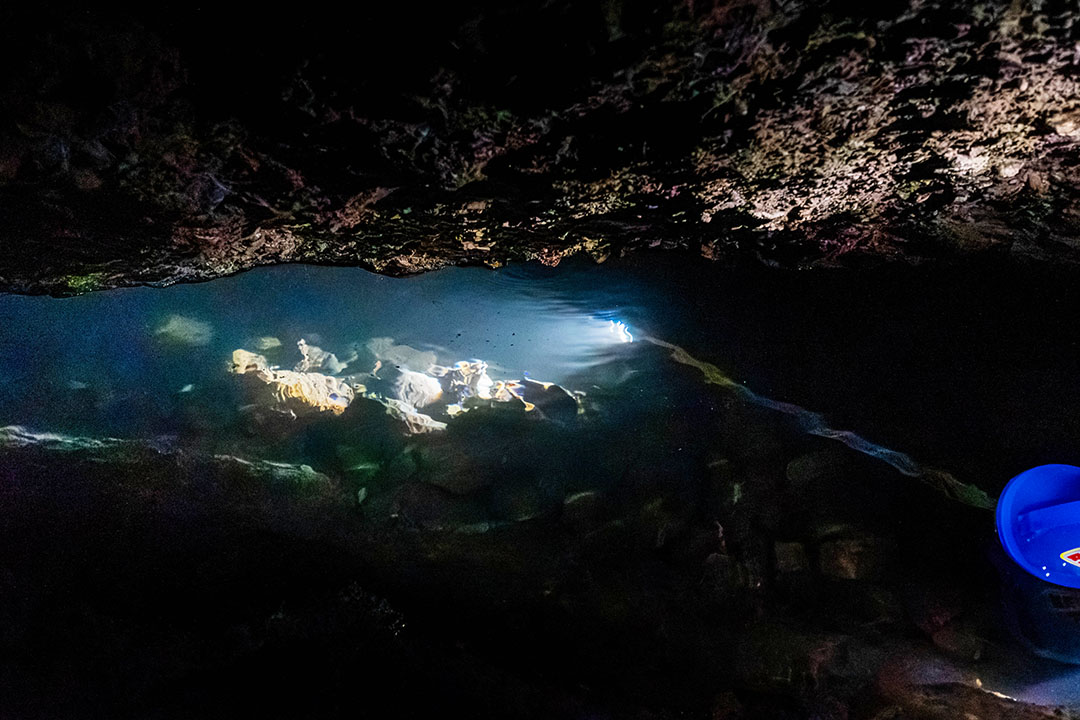 下ノ第2洞穴水面